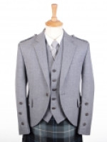 Kilt Jacket- Light Grey Arrochar Tweed